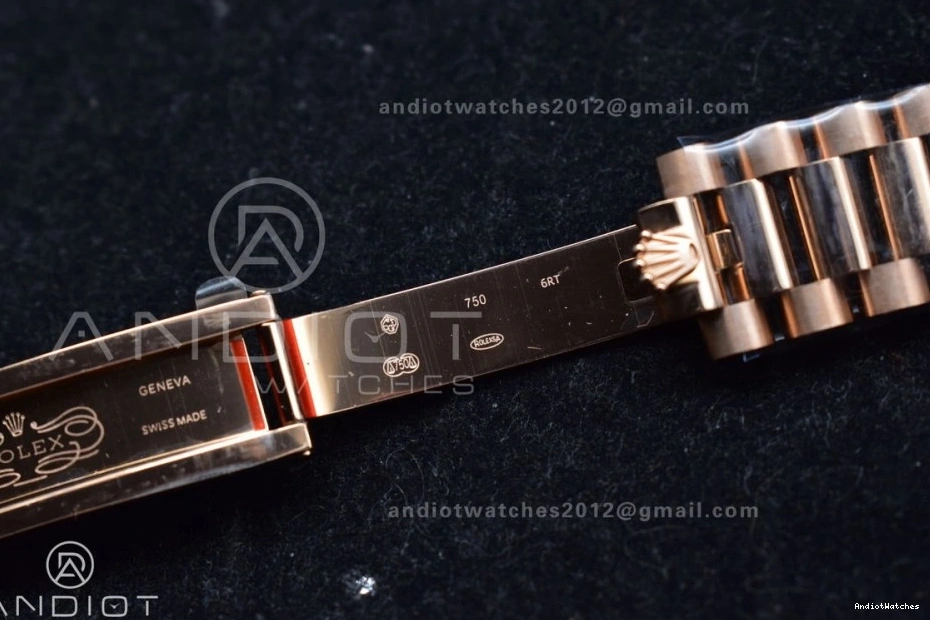 Diamond Square V5 Original DayDate RG (Gain Edition Dial Weight) President Best Steel 671 on 36 904L Grey with Bracelet vr3255 QF 0129